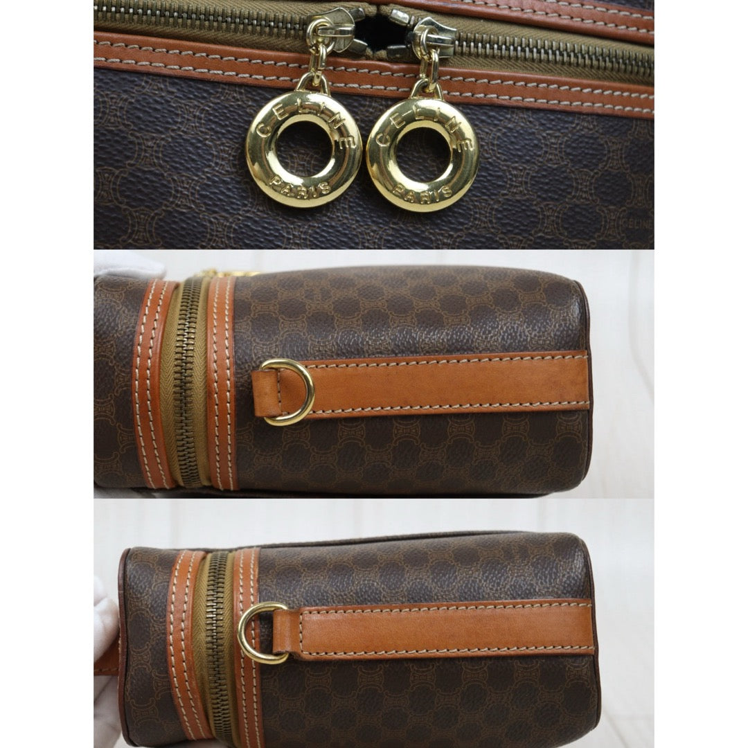 Good ( Rank AB)｜ CELINE Macadam Vanity Handbag With Shoulderstrap｜25100609