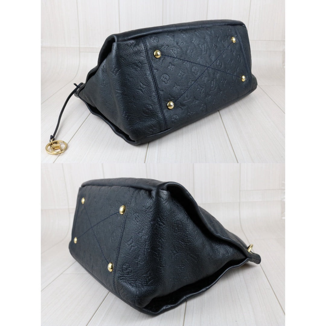 Include Entrupy Certificate of Authenticity｜Good ( Rank AB)｜Louis Vuitton Monogram Empreinte Artsy MM ShoulderBag Black｜S26051104