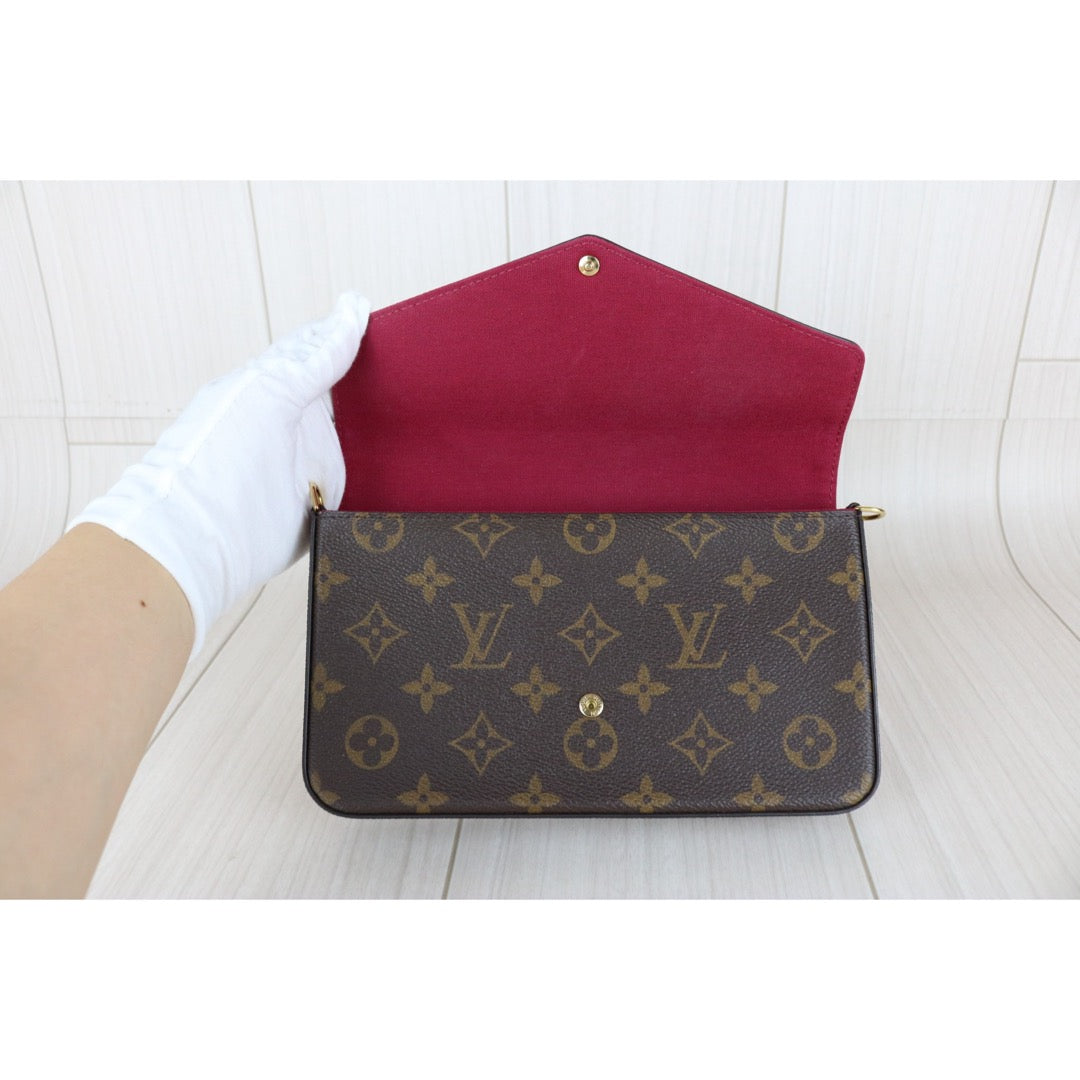 Excellent（Rank SA） ｜LV Monogram Pochette Felicie Shoulder Bag IC Chip Model｜S25090504