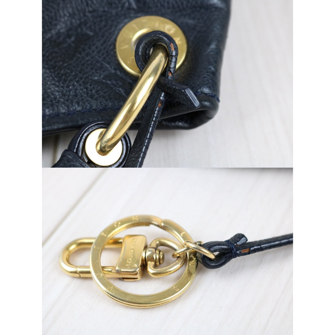 Include Entrupy Certificate of Authenticity｜Good ( Rank AB)｜Louis Vuitton Monogram Empreinte Artsy MM ShoulderBag Black｜S26051104