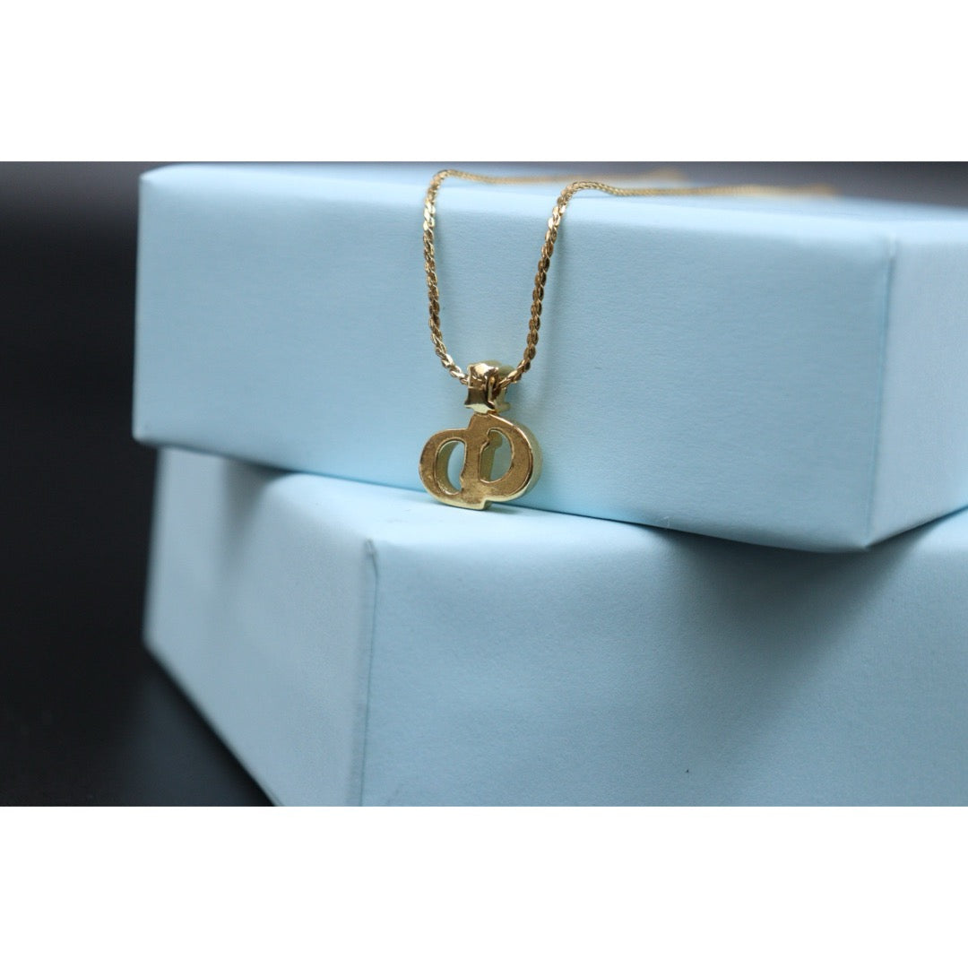 Include Authentic Detective Certificate of Authenticity｜Good ( Rank AB) ｜ Dior CD  Rhinestone Necklace ｜26040211