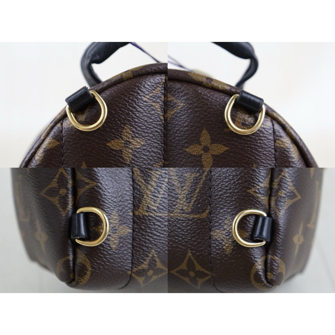 Include Entrupy Certificate of Authenticity｜Very Good ( Rank A)｜  Louis Vuitton Monogram Coated Canvas Mini Palm Springs Backpack IC Chips Model｜S26072528