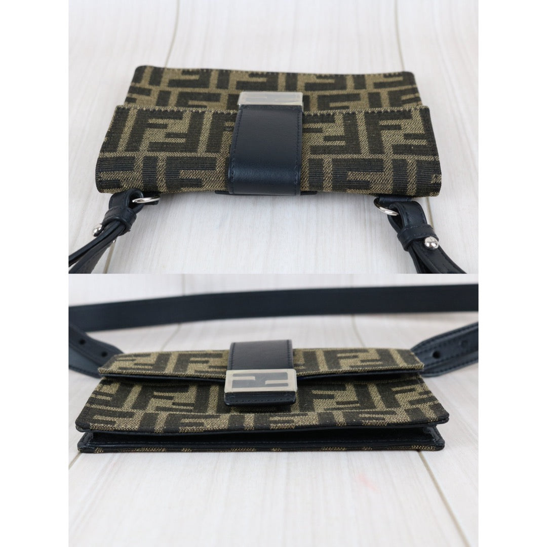 Include Entrupy Certificate of Authenticity｜Very Good ( Rank A)｜ FENDI Mamma Marsupio Baguette Bum Bag Shoulder Bag｜Z26091604