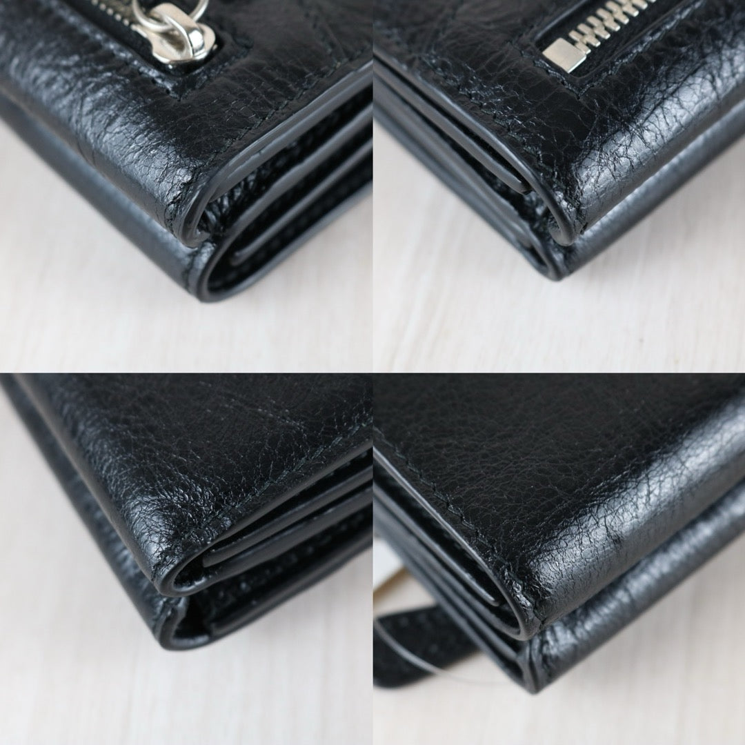 Excellent（Rank SA）｜Full Set Balenciaga Le City  Calfskin Mini Wallet Black ｜S25101609