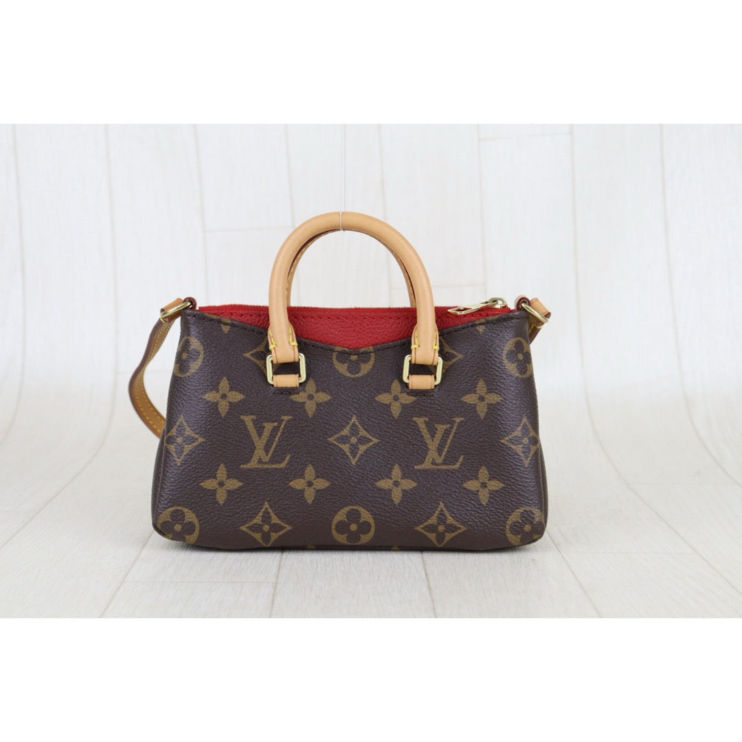 Very Good ( Rank A)｜LV Monogram Pallas Nano Handbag With Shoulder Bag｜S25091006