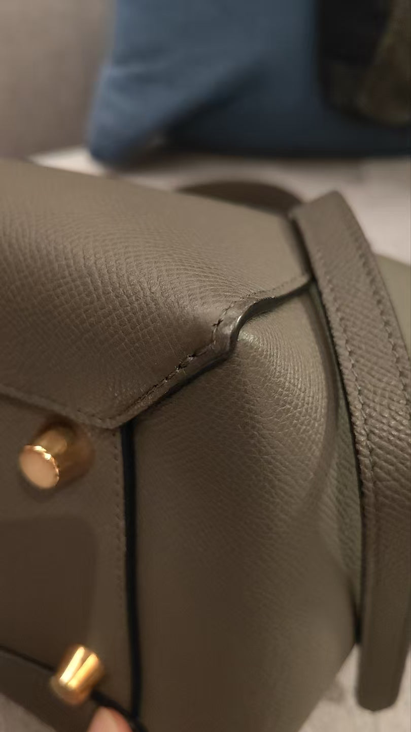 Very Good ( Rank A)｜CELINE Leather Calf Belt Micro Handbag Shoulder Bag