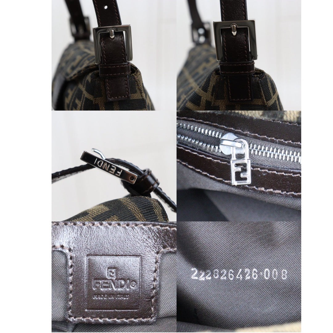 Rank A｜ FENDI Zucca Mamma Shoulder Bag ｜24031210