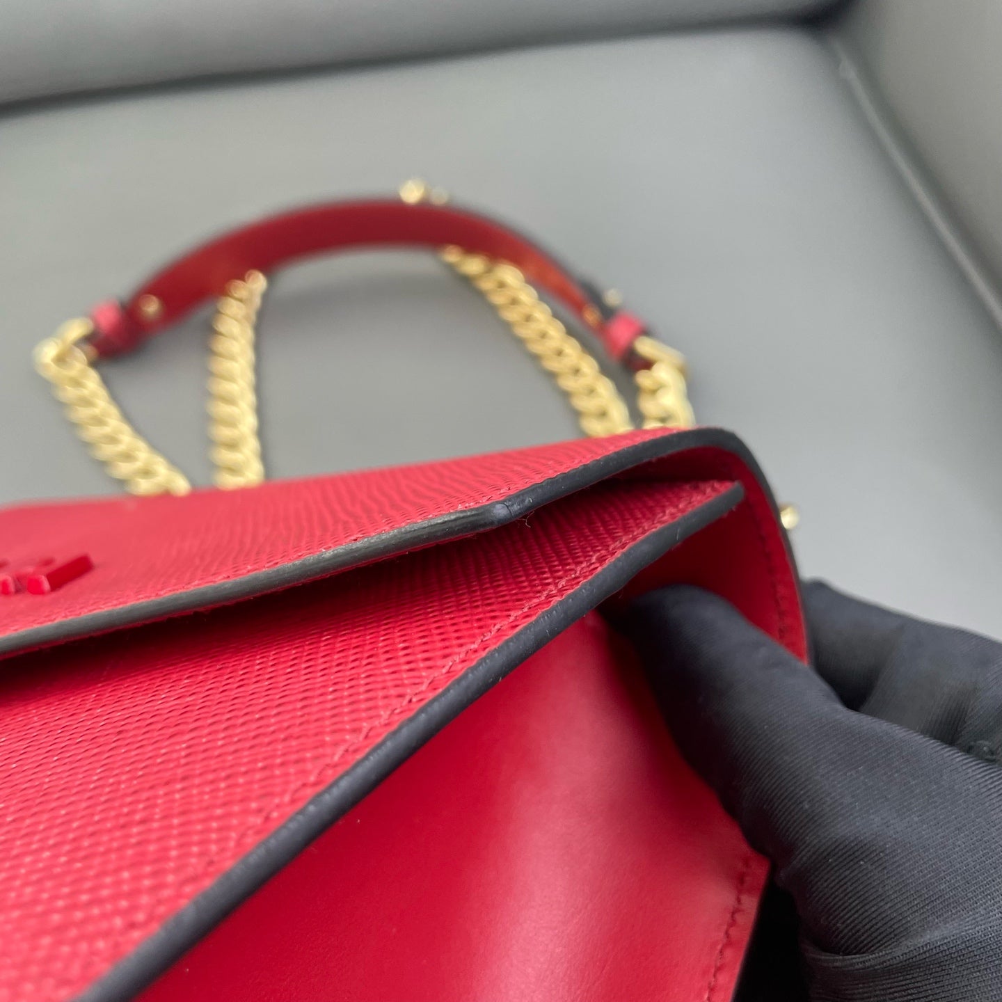 First installment 1/3｜ PRADA Shoulder Bag Red
