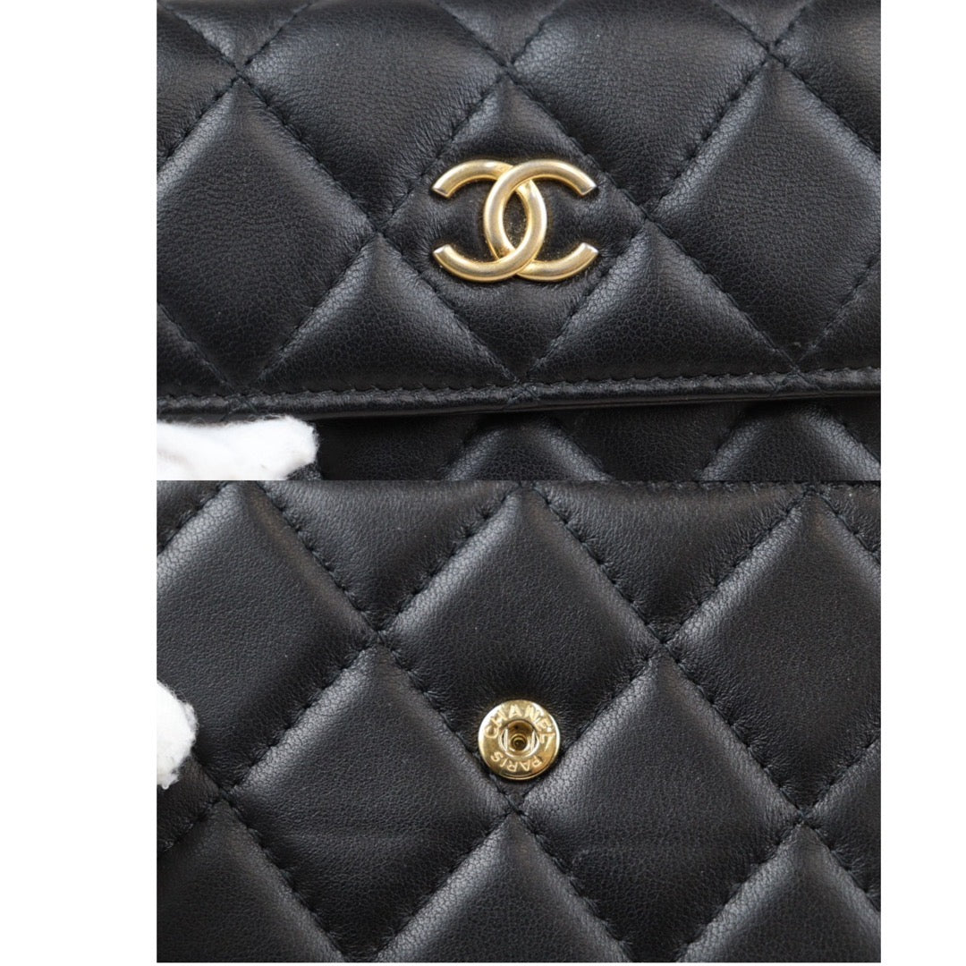 Rank A ｜CHANEL Coco Mark Card Holder Made In 2019～2020Year ｜S23120204