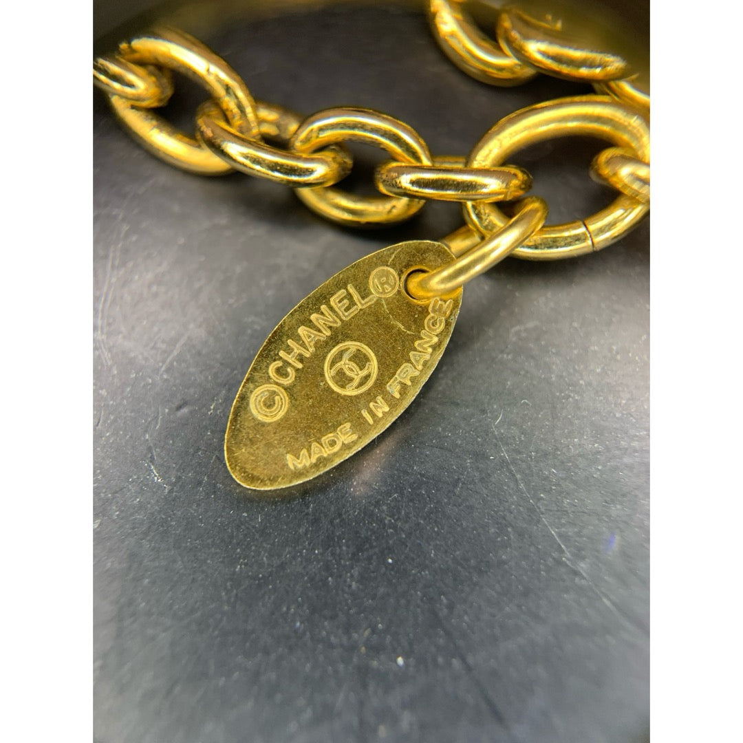 Very Good ( Rank A) ｜  CHANEL Vintage Coco Mark Gold Necklace ｜25103109