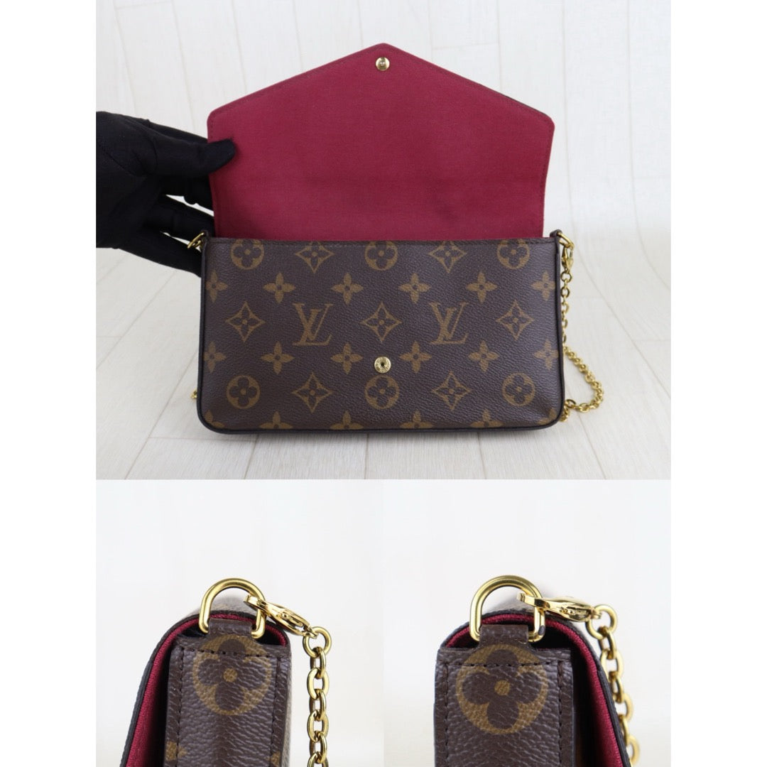 Very Good ( Rank A)｜LV Monogram Pochette Felicie Shoulder Bag｜S25100501