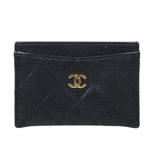 Rank A ｜CHANEL Caviar Skin Card Holder Made In 2017-2018 Year｜S24061733