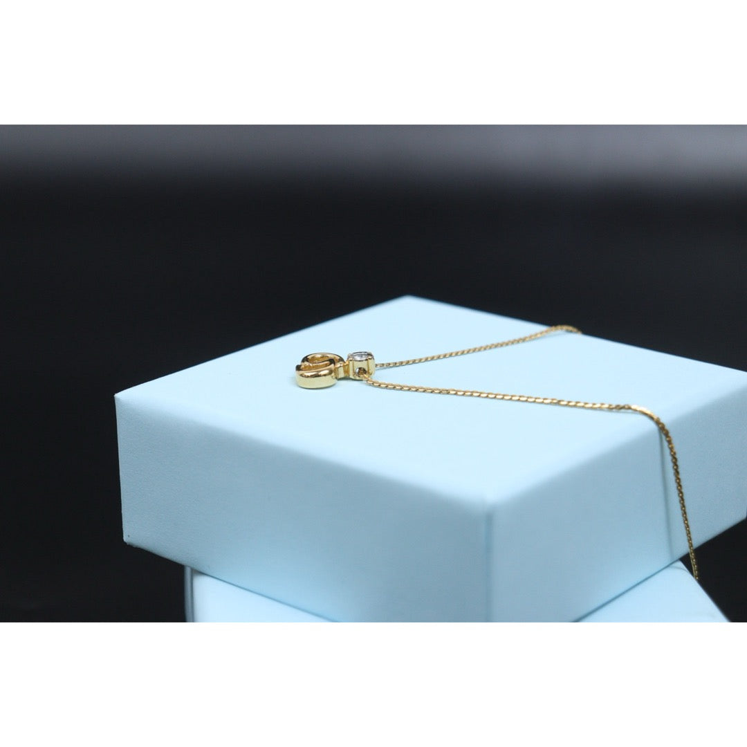 Include Authentic Detective Certificate of Authenticity｜Good ( Rank AB) ｜ Dior CD  Rhinestone Necklace ｜26040211