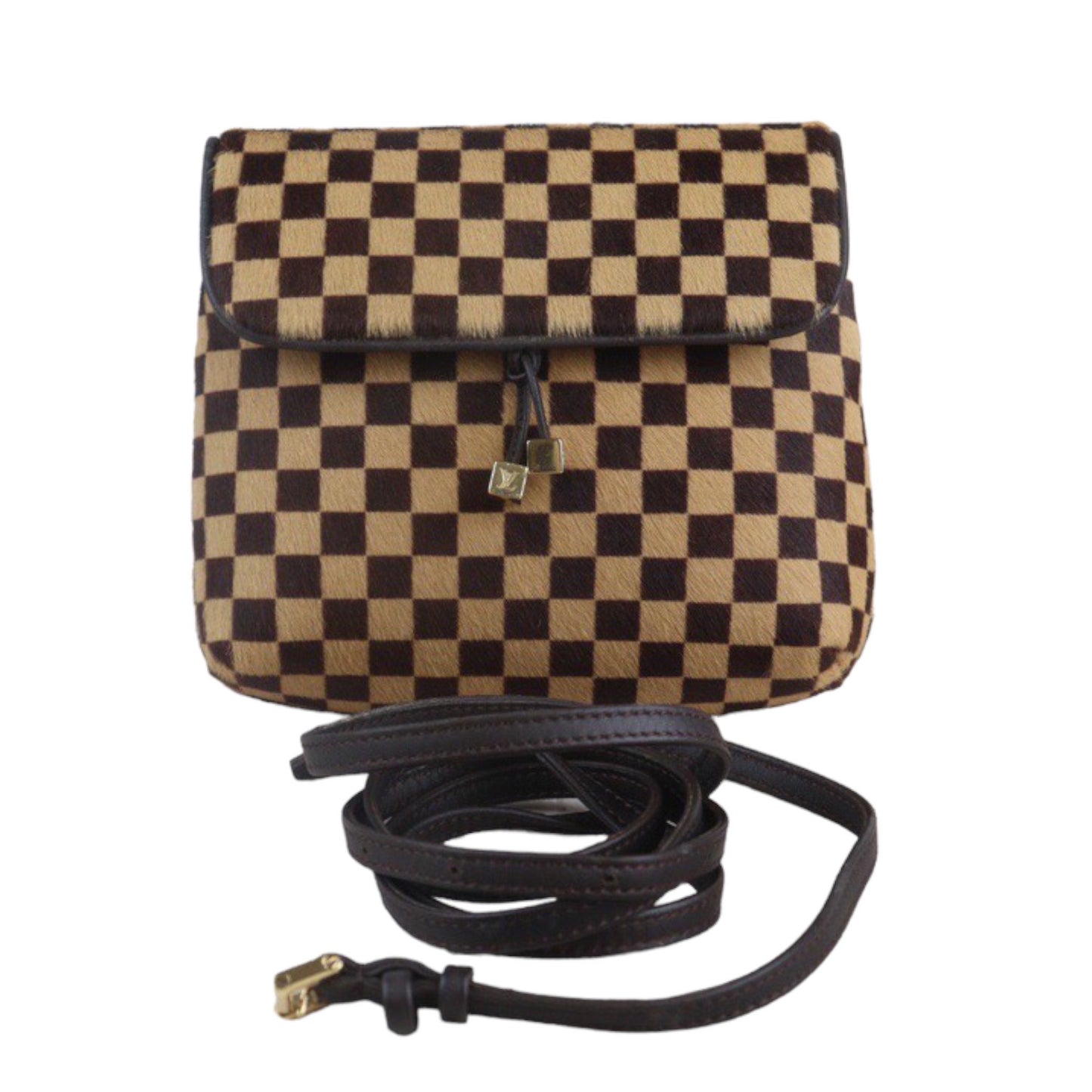 Rank A ｜ LV Gazelle Damier Sauvage Halaco Shoulder Bag Brown ｜23090907