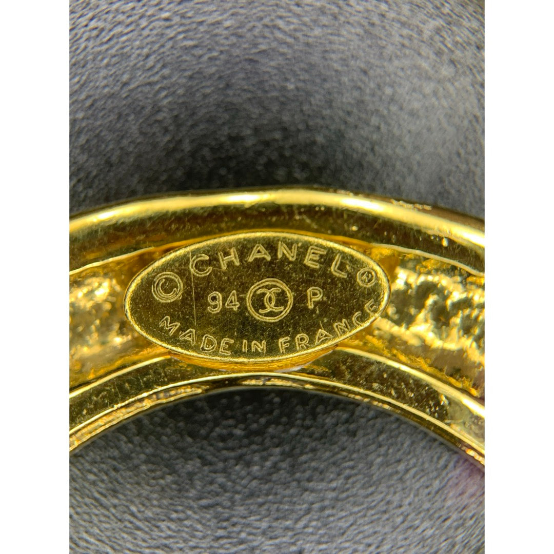 Include Authentic Detective Certificate of Authenticity｜Very Good ( Rank A)｜ CHANEL 94P Vintage Coco Mark Tassel Brooch ｜Y26040712