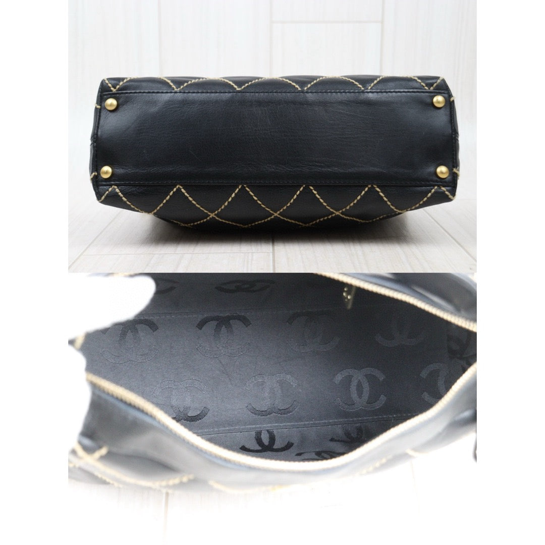 Good ( Rank AB)｜CHANEL Hobo Calf Leather Shoulder Bag  Made In 2003～2004Year｜25013105