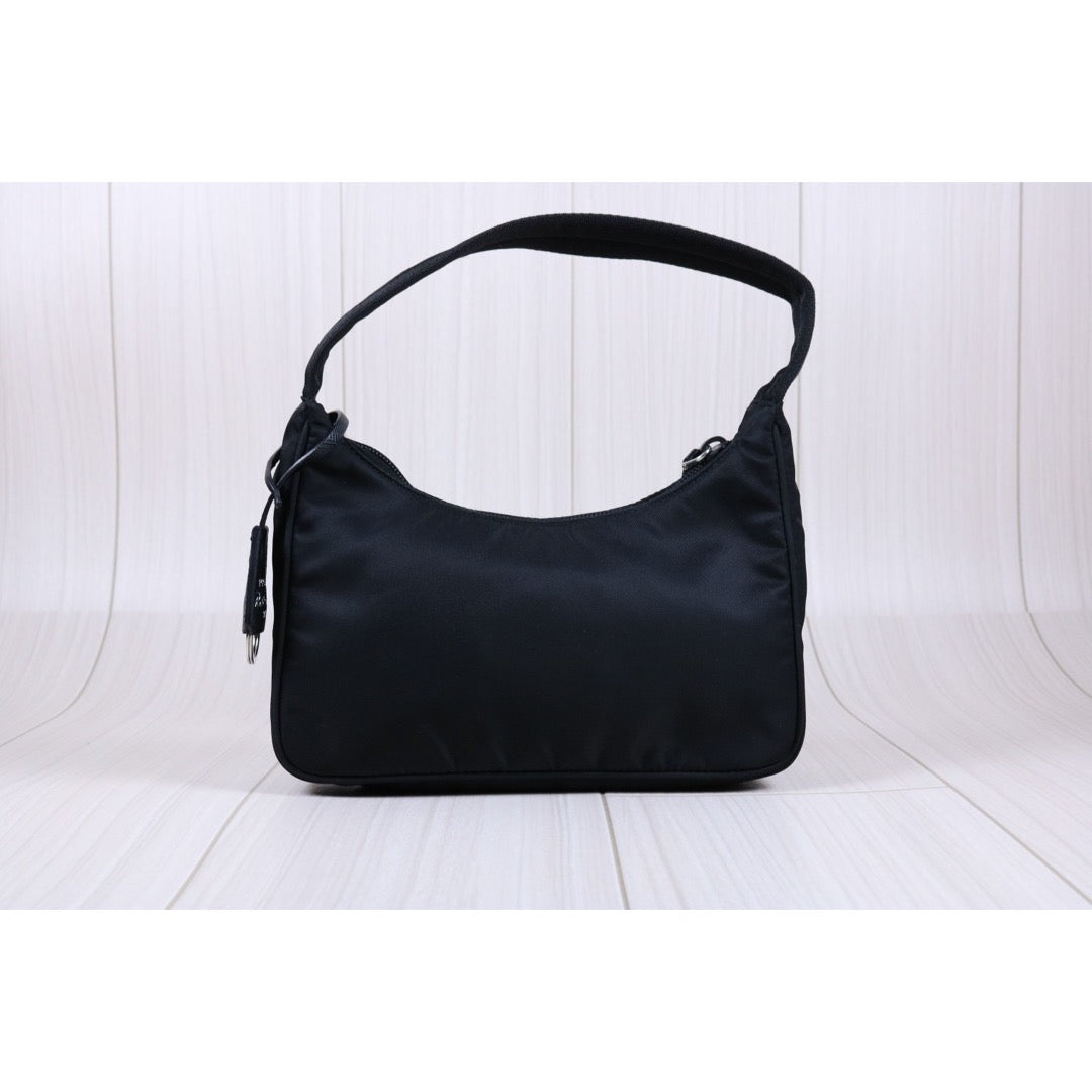 Rank A ｜ PRADA HOBO HandBag Black｜S24030401