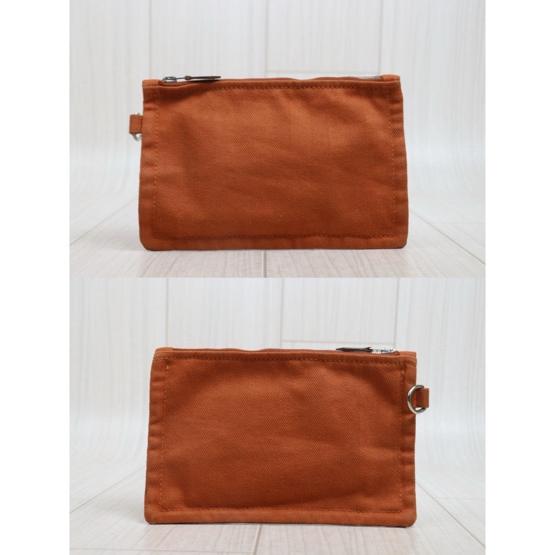 Include Entrupy Certificate of Authenticity｜Good ( Rank AB)｜ HERMES Valparaiso  Orange Canvas Hand Bag  PM｜26081901