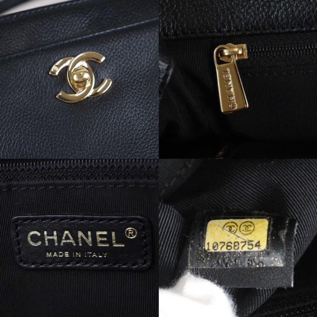 Rank A ｜ CHANEL Calf Leather Coco Mark Tote Bag Shoulder Bag｜23092803