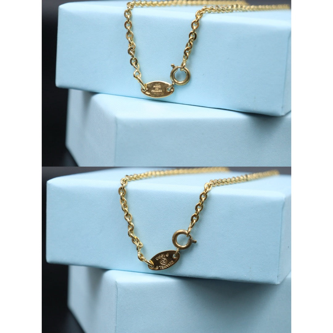 Good ( Rank AB) ｜CHANEL COCO 24K Gold Plated Necklace  ｜24112117