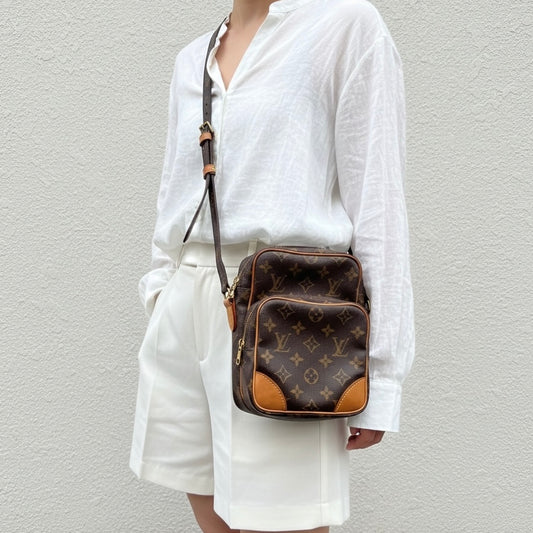 Include Entrupy Certificate of Authenticity｜Good ( Rank AB)｜ Louis Vuitton Monogram Amazon Shoulder Bag｜26042809