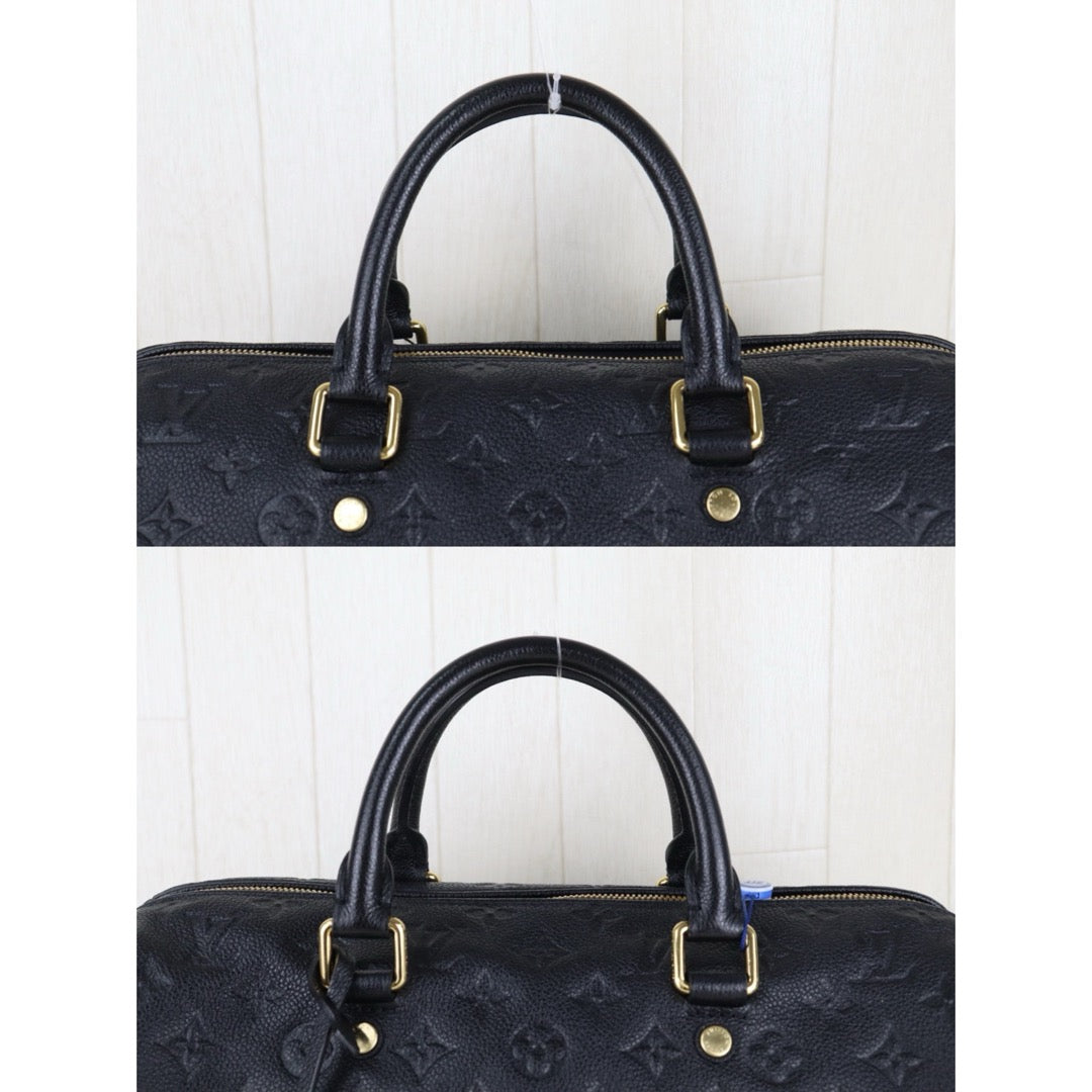 Include Entrupy Certificate of Authenticity｜Very Good ( Rank A)｜ Louis Vuitton  Current Model Monogram Empreinte Speedy 35 Handbag Shoulder Bag  Black｜S26060802