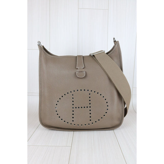 Very Good ( Rank A)｜ HERMES Evelyn 33 Shoulder Bag  C Stamp Grey ｜W25091102