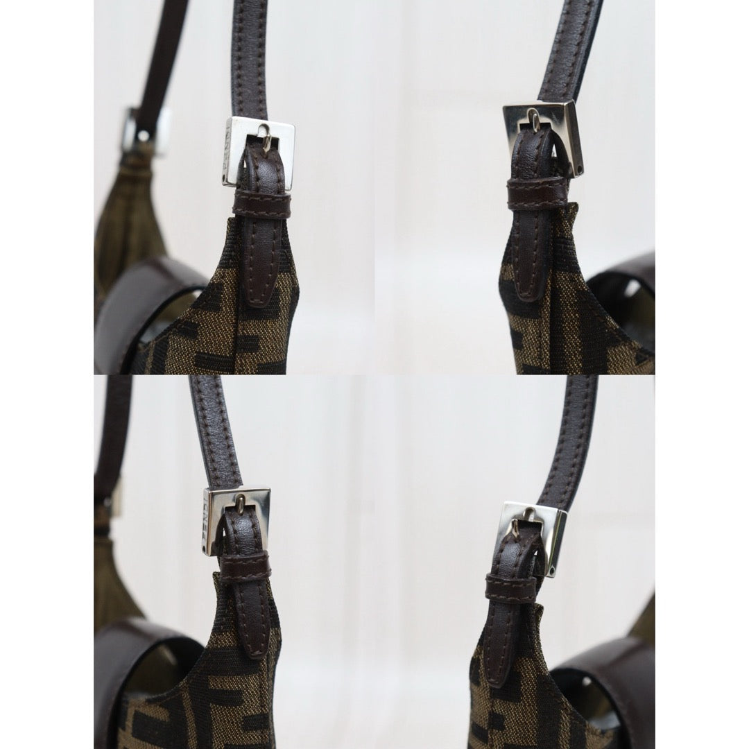 Very Good ( Rank A)｜ FENDI Zucca Mini Potato Case Shoulder Bag ｜25080709