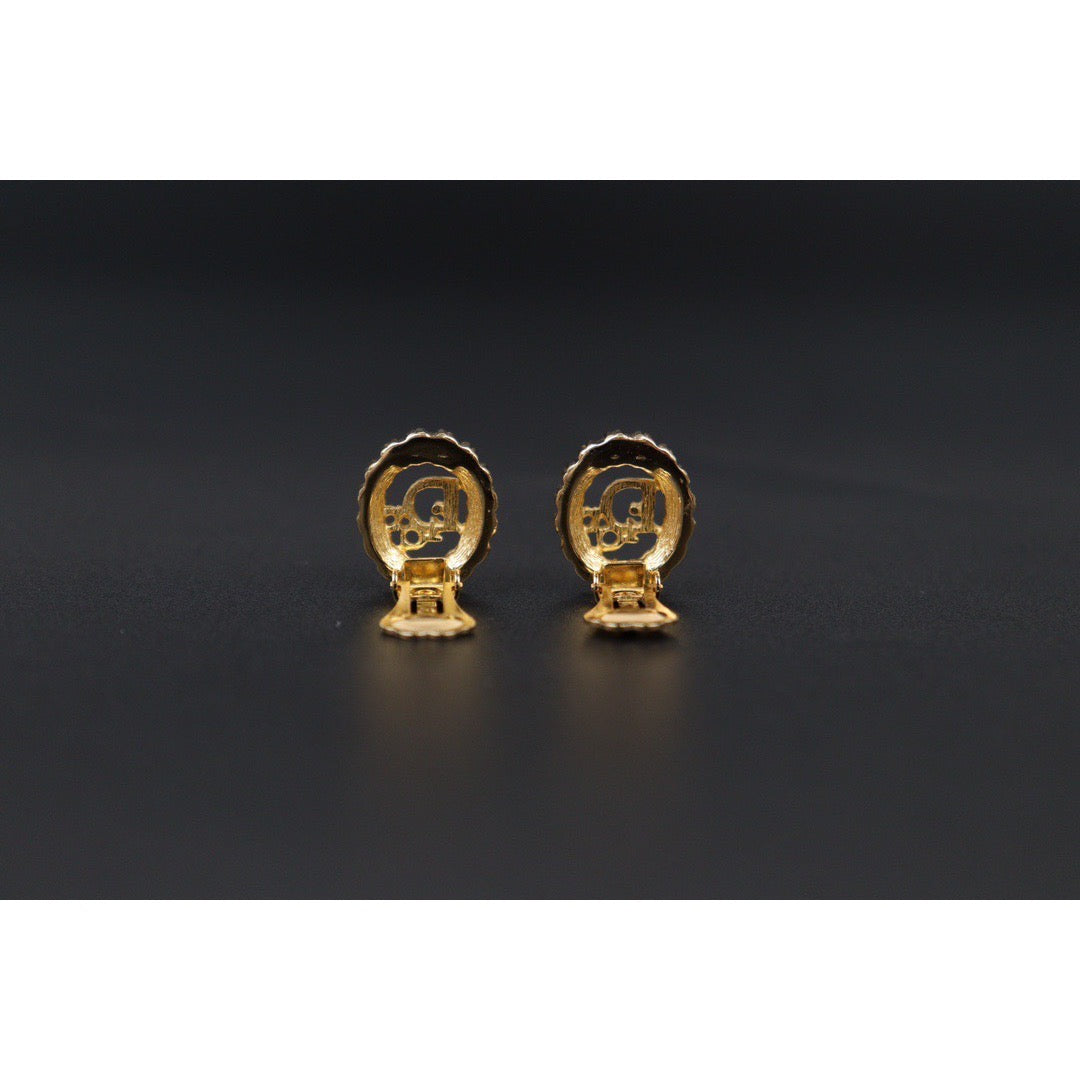 Rank A ｜ Dior CD Earring Gold Plated｜24051614