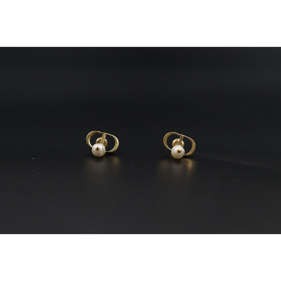 Good ( Rank AB)｜ Dior CD Pearl Earring｜V25071010