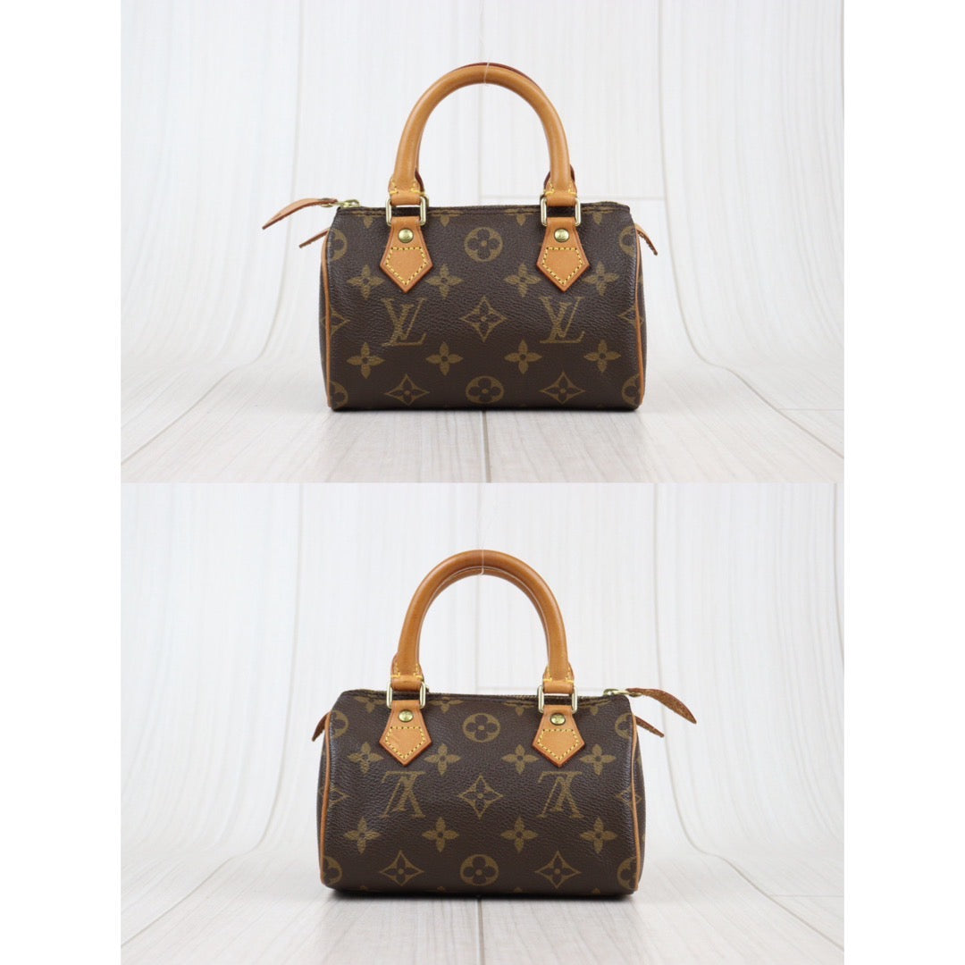 Rank A ｜ LV Monogram Mini Speedy Handbag With Shoulder Strap｜23121408