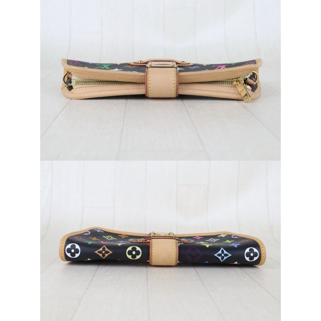 Include Entrupy Certificate of Authenticity｜Very Good ( Rank A)｜  Louis Vuitton Monogram  Multicolor Shirley Clutch Hand Bag｜S26072520