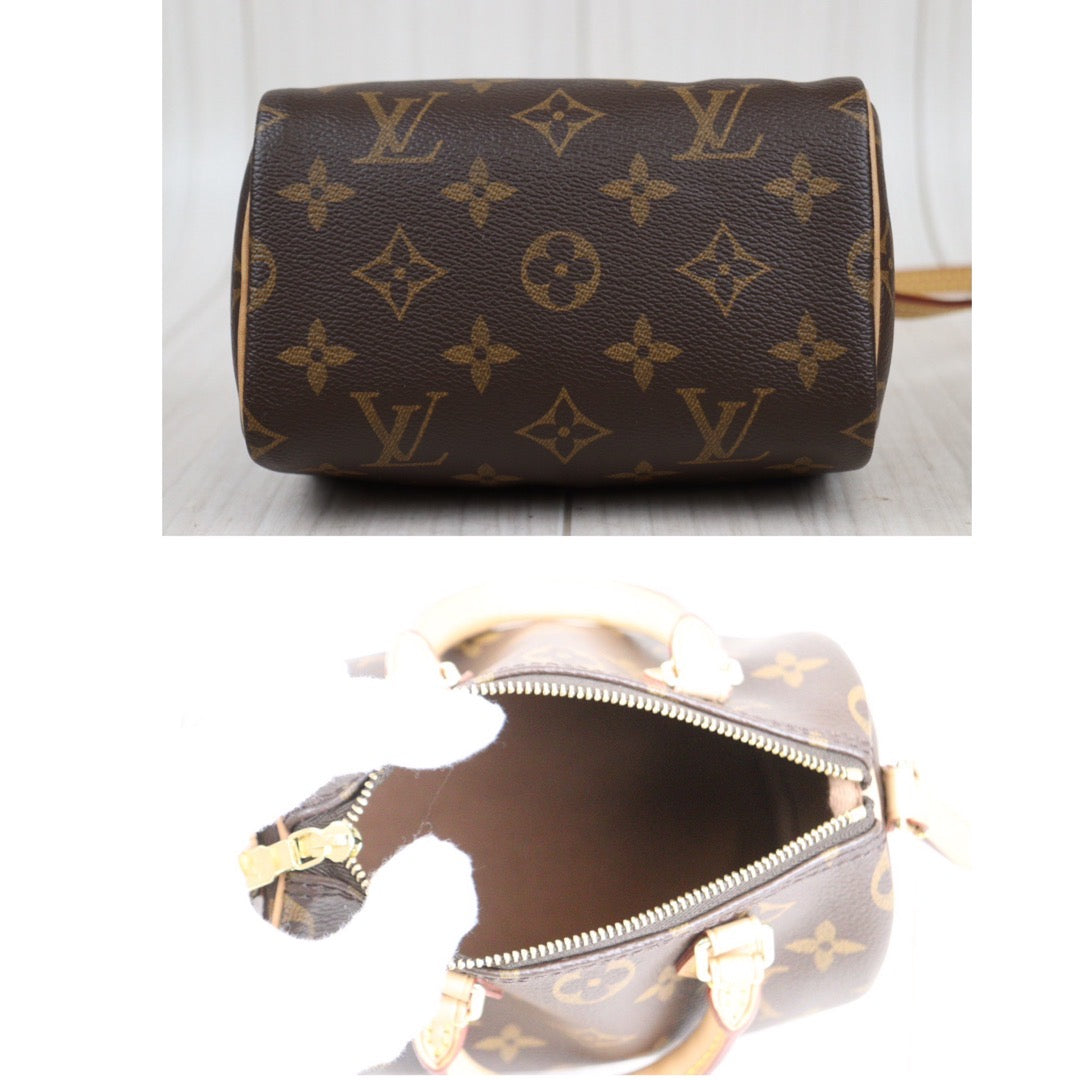 Rank A ｜LV Monogram Nano Speedy  Shoulder Bag｜23121904