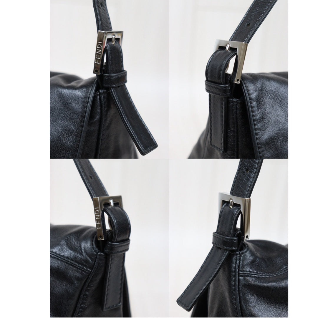 Rank A｜ FENDI Lamb Skin Baguette Shoulder Bag ｜Q24032916