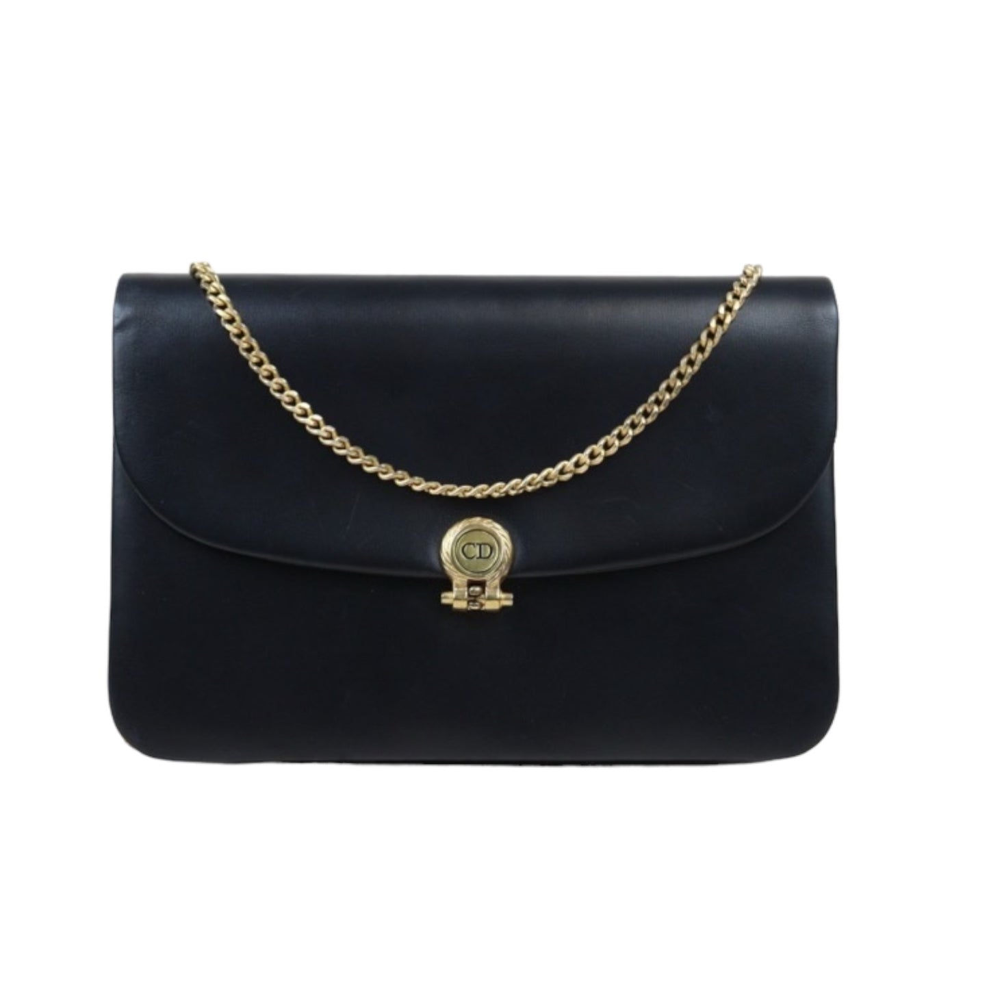 Rank AB ｜Dior Vintage Calfskin  Shoulder Bag Black ｜24071810