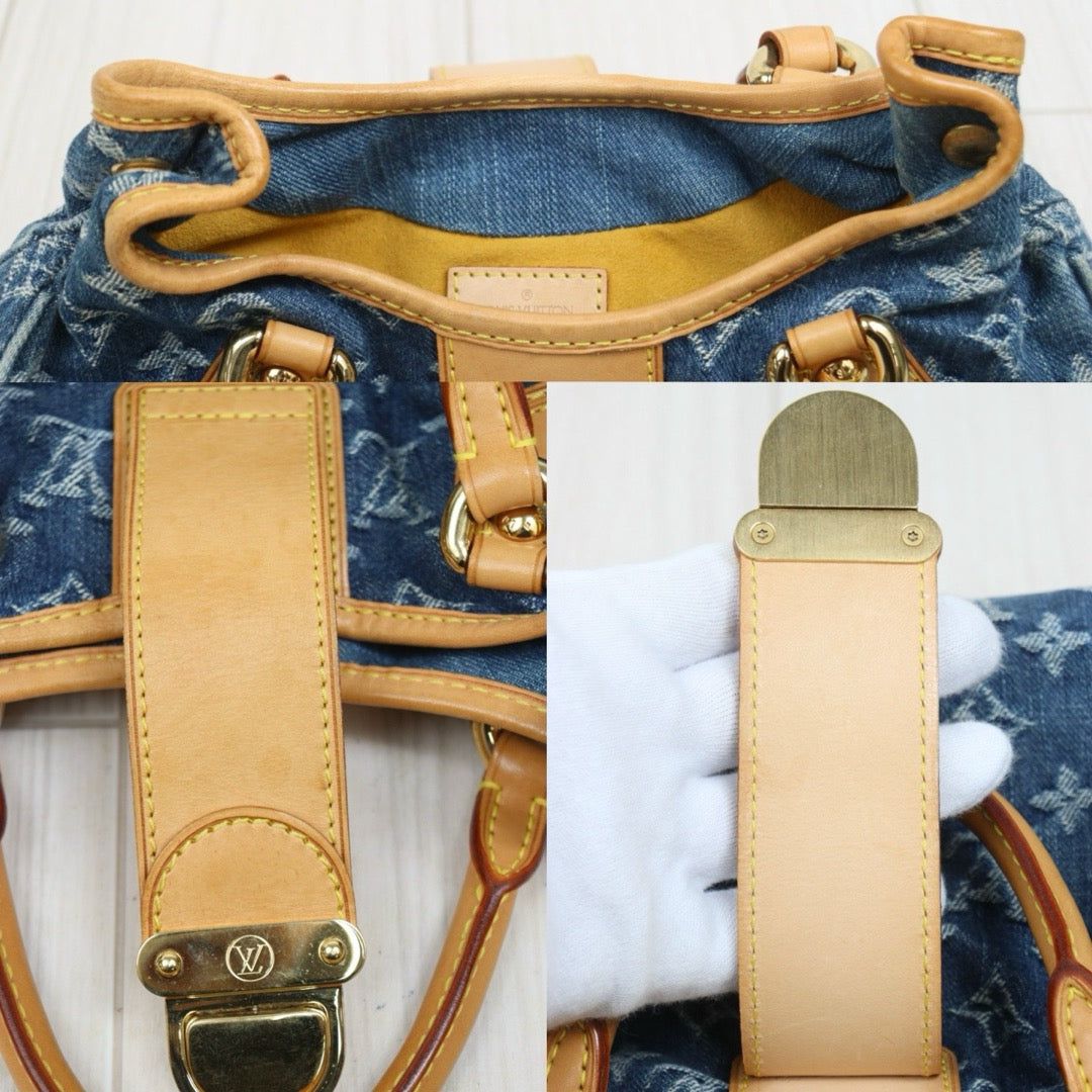 Include Entrupy Certificate of Authenticity｜Good ( Rank AB)｜ Louis Vuitton Monogram Denim Pleaty Hand Bag ｜S26060608