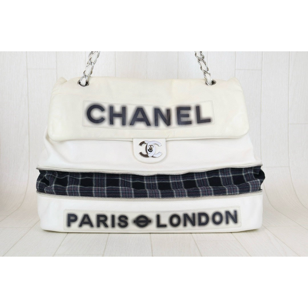 Very Good ( Rank A)｜ CHANEL  Lamb Skin Pearl White  Single Flap Shoulder Bag  Made In 2008～2009Year ｜S24102814