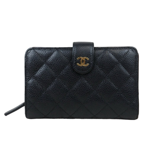 Rank AB｜Chanel Caviar Skin Black Wallet Made In 2014-2015Year｜24080504