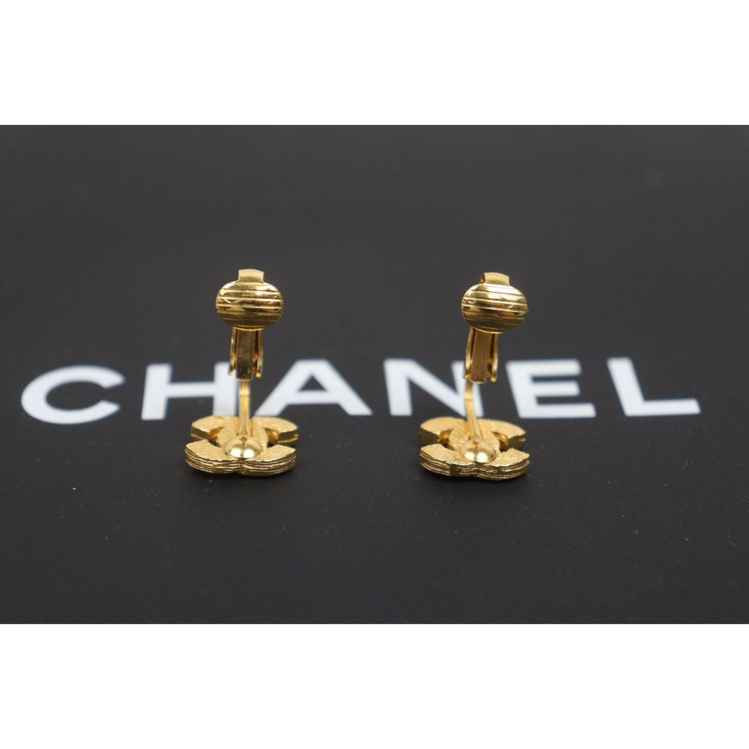 Include Authentic Detective Certificate of Authenticity｜Very Good ( Rank A) ｜CHANEL  COCO Mark Rhinestone Earrings ｜26070308