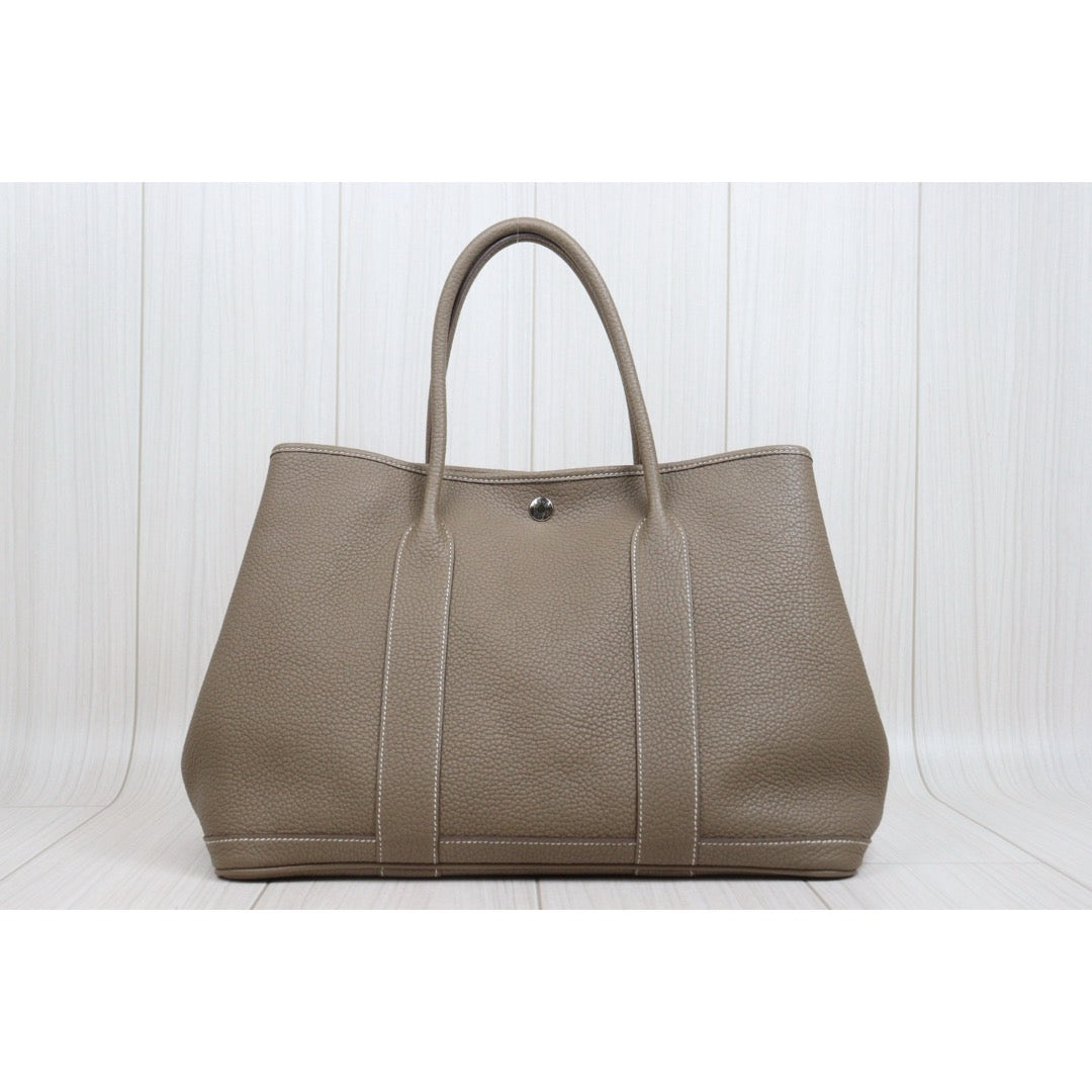 Include Entrupy Certificate of Authenticity｜Good ( Rank AB)｜ HERMES Garden Party PM Negonda Leather Etope Handbag X Stamp Made in 2016Year ｜W26052203