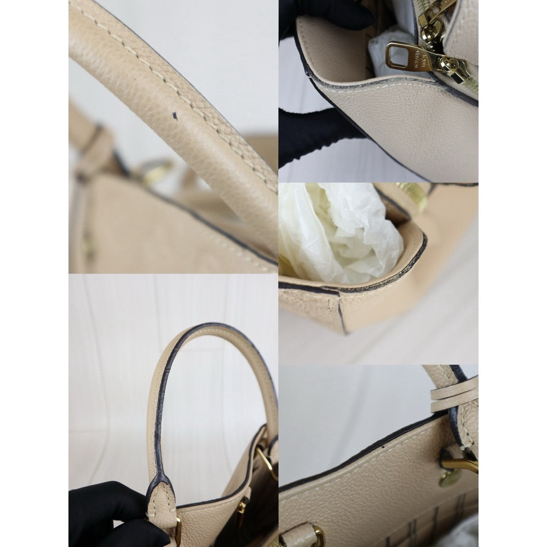 Very Good ( Rank A) ｜LV Monogram Montaigne BB Hand Bag Shoulder Bag Beige Pink｜W25062901