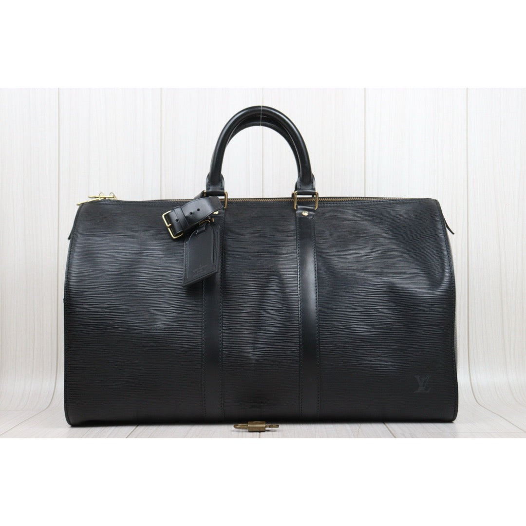 Very Good ( Rank A)｜ LV Epi Keypol Bandrière 45 Black Hand Bag｜25041412
