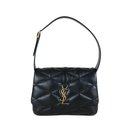 Very Good ( Rank A)｜  Saint Laurent YSL Le57 Lamb Skin Shoulder Bag Black｜B25012207