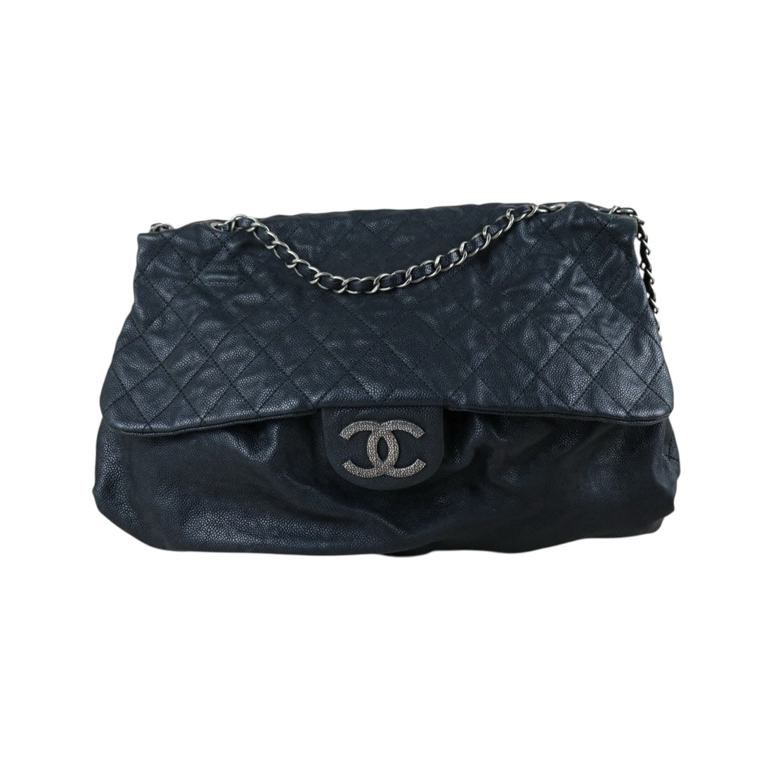 Include Entrupy Certificate of Authenticity｜Good ( Rank AB)｜ CHANEL Caviar Skin Matrasse Chain  Shoulder Bag Black Made In 2010- 2011Year｜S26052506