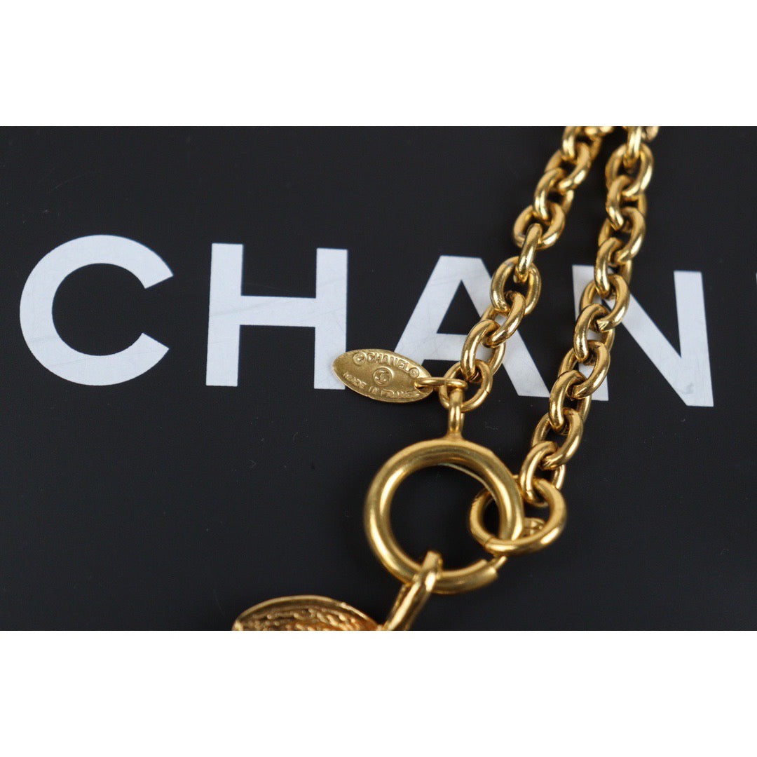 Rank SA ｜ CHANEL Coco Mark 24K Gold Plated Necklace｜24012522