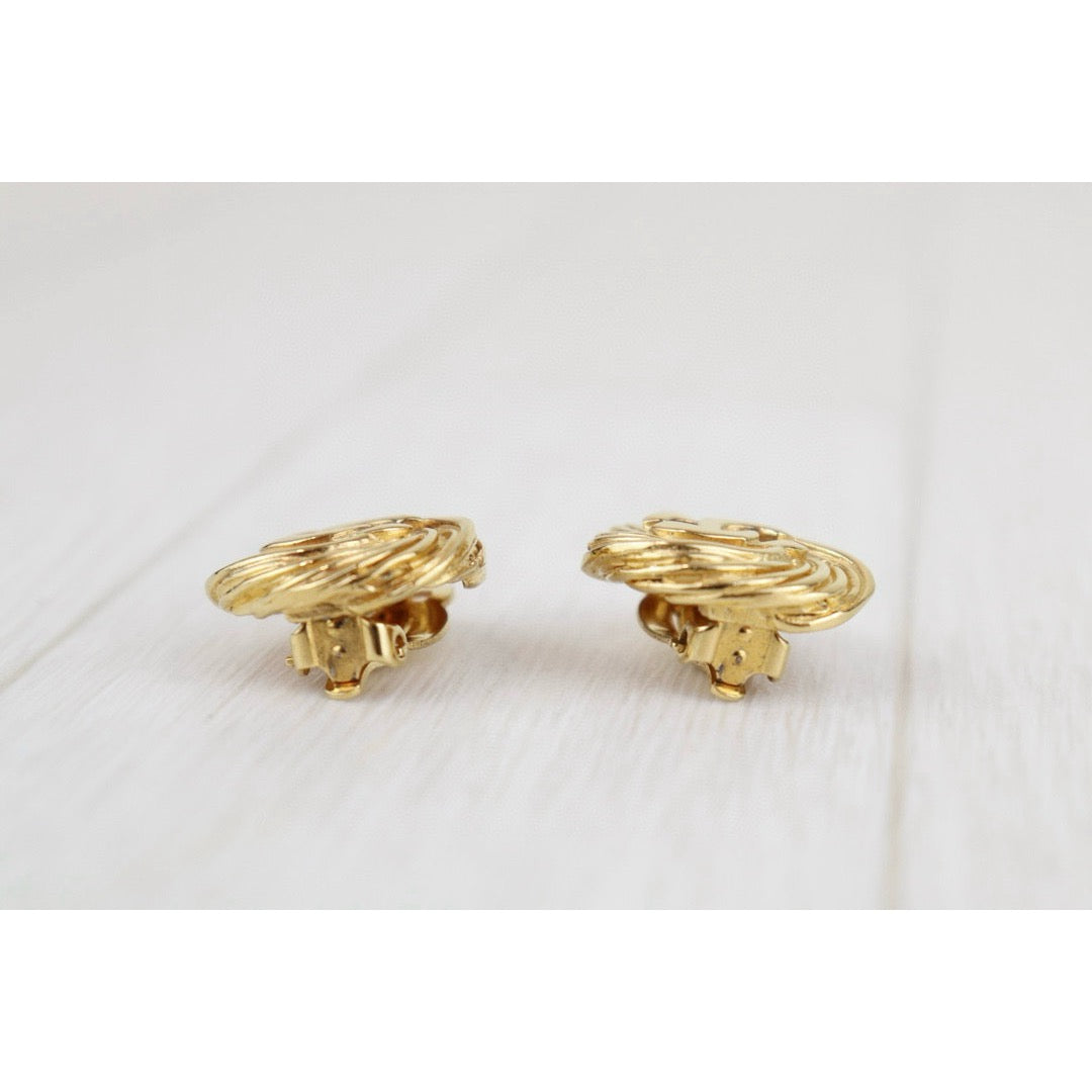 Good ( Rank AB)｜CHANEL Coco Mark Gold 24 Plated Earrings ｜H24101902