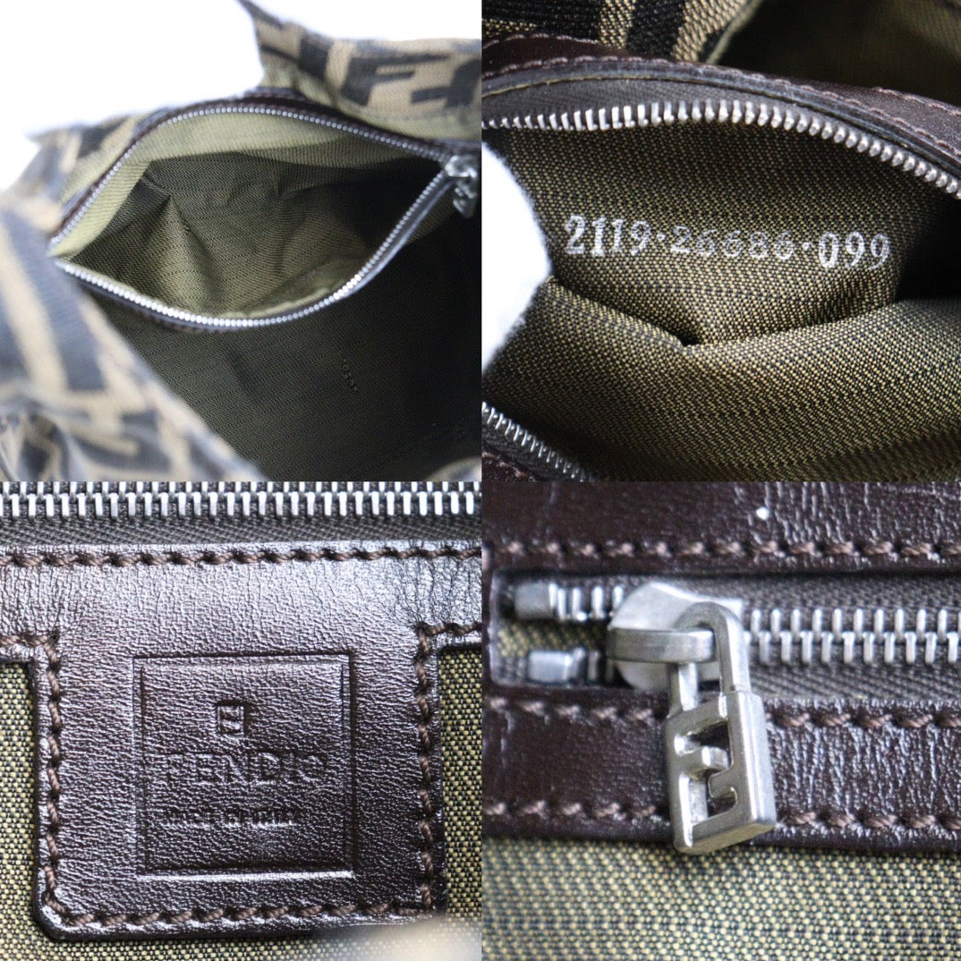 Rank A｜ FENDI Zucca Mamma Shoulder Bag ｜23113001