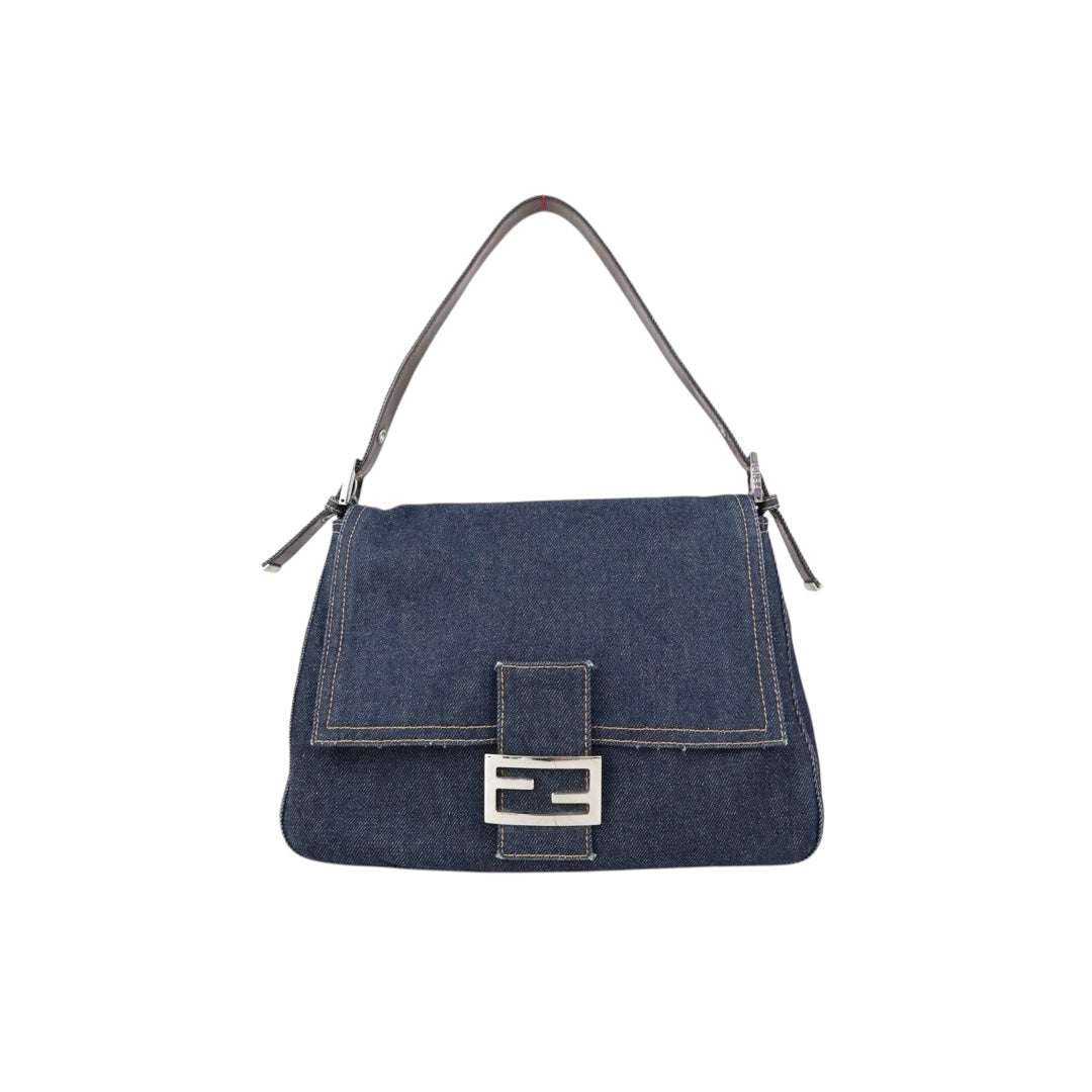 Good ( Rank AB)｜  FENDI Denim Baguette Shoulder Bag  ｜J25060505