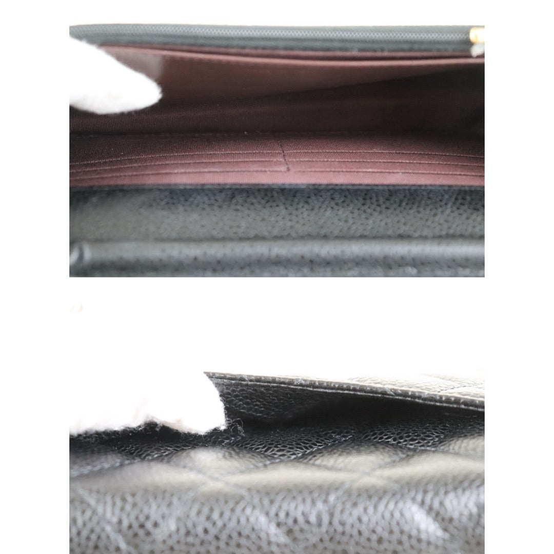 Include Entrupy Certificate of Authenticity｜Very Good ( Rank A)｜CHANEL Caviar Skin WOC Chain Bag Black  IC Chips ｜S26090703