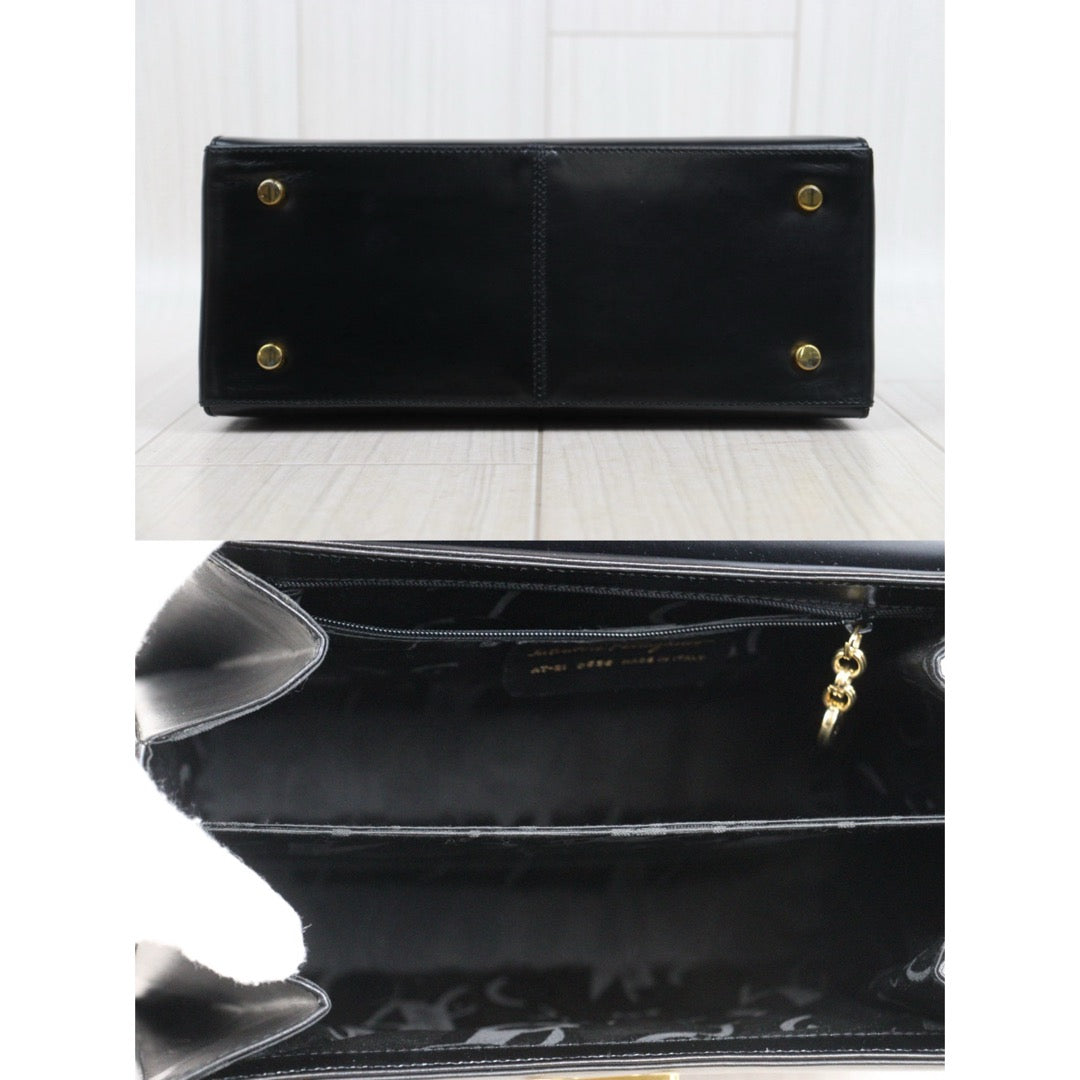 Very Good ( Rank A)｜Ferragamo Gancini 2WAY Handbag Shoulderbag GM｜25081407